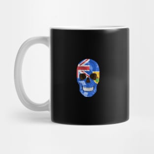 Turks And Caicos Flag Skull - Gift for Turks And Caicos With Roots From Turks And Caicos Mug